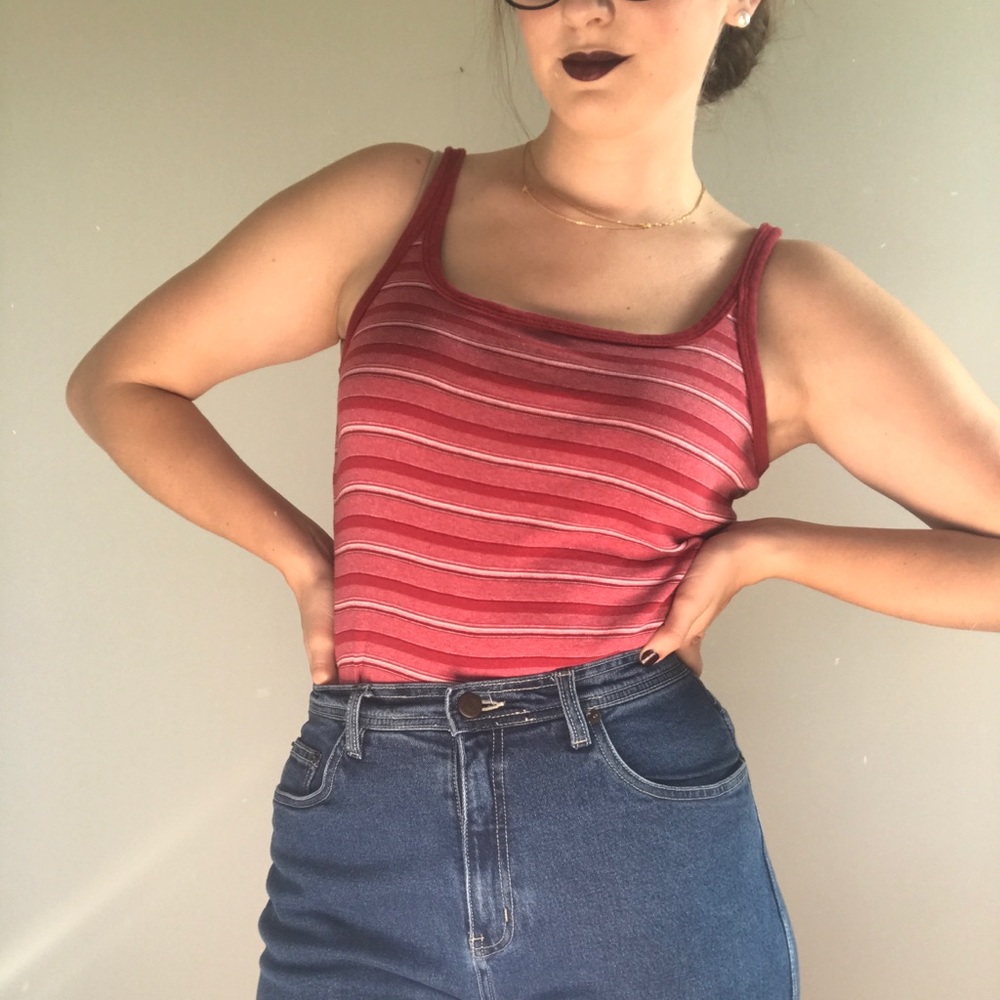 Early 00s red tank top